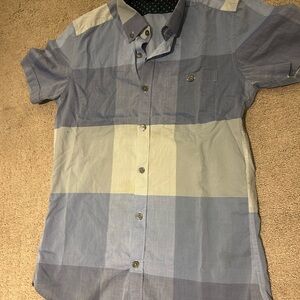 Ted Baker Men's Blue Checkered Shirt Size 1